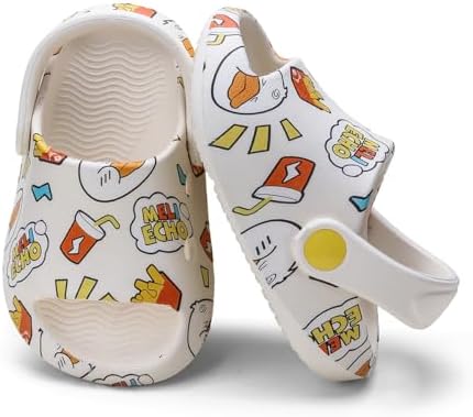 Toddler Clogs Boys Girls Kids Dinosaur Garden Shoes Slip on Sandals Slides Water Summer Shoes for Outdoor Beach Pool