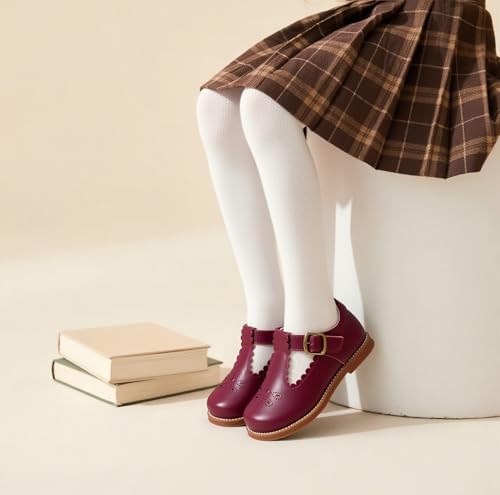 Toddler Girl Mary Jane Dress Shoes-Little Girl School Uniform Shoes For Wedding Party
