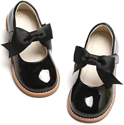 Toddler Girl Mary Jane Dress Shoes-Little Girl School Uniform Shoes for Wedding Party