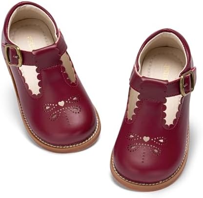 Toddler Girl Mary Jane Dress Shoes-Little Girl School Uniform Shoes for Wedding Party