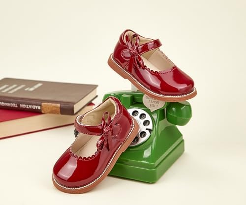 Toddler Girl Mary Jane Student Oxford Shoes-Little Girl School Uniform Shoes For Wedding Party