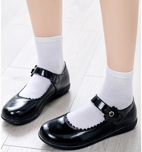 Toddler Girl’s Dress Shoes Comfort Bowtie Oxford School Uniform Shoes Loafer Flats (Little Kid/Little Kid) -Black