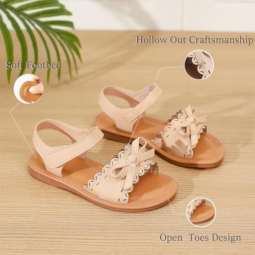 Toddler Girls Sandals Summer Flats Dress Shoes For Baby Little Kids Girl