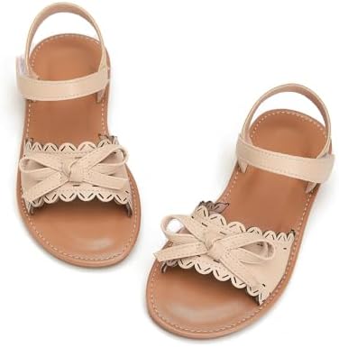 Toddler Girls Sandals Summer Flats Dress Shoes for Baby Little Kids Girl