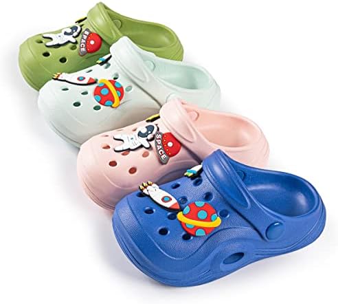 Toddler Kids Boys Girls Cute Garden Water Clogs Sandals Slip On Shoes Slipper Slides Lightweight Outdoor Summer Infant Children Beach Pool Shoes (Baby/Toddler Kids)