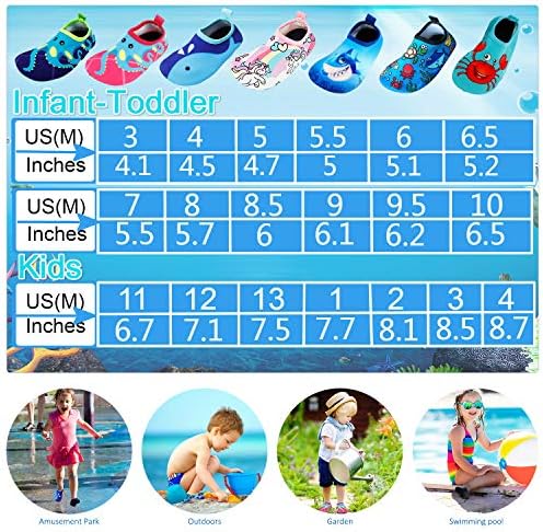 Toddler Kids Infant Boys Girls Water Shoes Aqua Socks