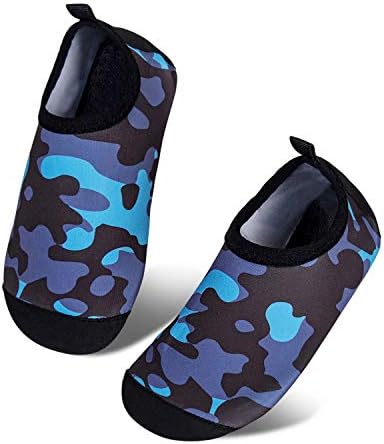 Toddler Kids-Water-Shoes Lightweight Non-Slip Aqua-Socks Swim-Shoes for Beach-Pool Walking for Boys Girls(MC/Black 30/31)
