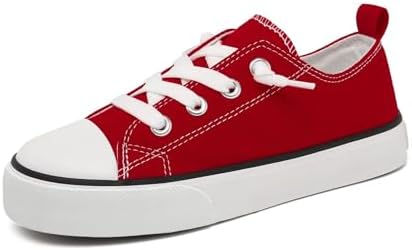 Toddler Little Kid Cushioned Canvas Shoes Slip On Sneakers Soft and Durable