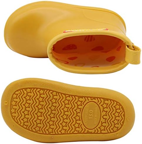 Toddler Rain Boots Baby Rain Boots Short Rain Boots For Toddler Easy-on Lightweight And Waterproof