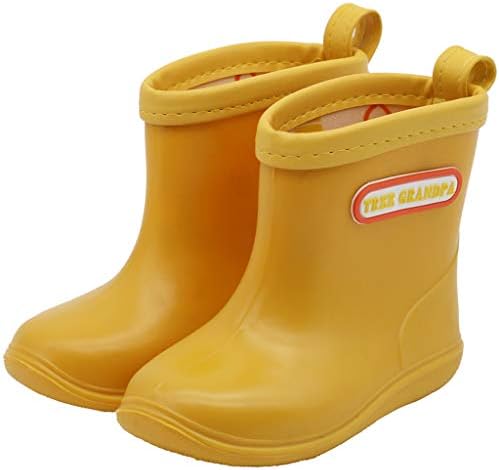 Toddler Rain Boots Baby Rain Boots Short rain Boots for Toddler Easy-on Lightweight and Waterproof
