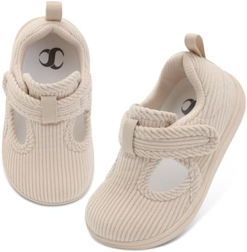 Toddler Slippers Girl Boy House Shoes Baby Moccasins Slippers Comfy Indoor Outdoor Barefoot Walking Shoes