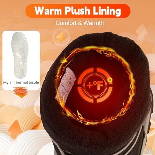 Toddler Snow Boots Boys Girls Winter Shoes Waterproof Slip Resistant Outdoor Warm Boots For Little Kids