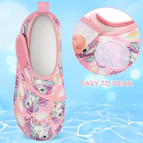 Toddler Water Shoes For Kids Boys Girls Swim Quick Dry Aqua Socks Little Kid Baby Youth Children Non-Slip For Beach Pool Outdoor Sports Walking