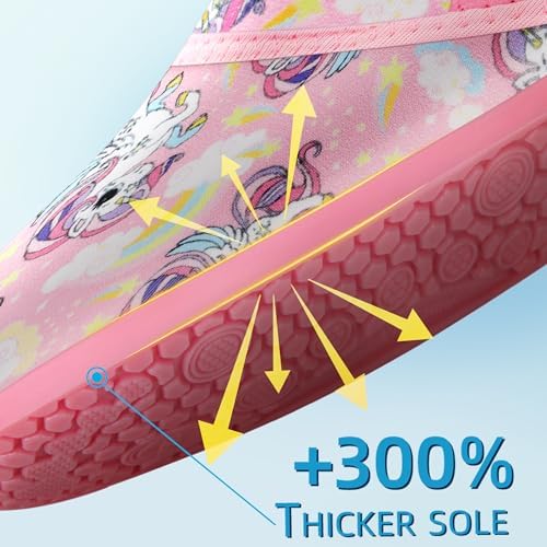 Toddler Water Shoes For Kids Boys Girls Swim Quick Dry Aqua Socks Little Kid Baby Youth Children Non-Slip For Beach Pool Outdoor Sports Walking