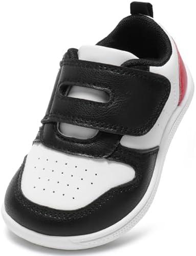 Toddler Wide Toe Box Barefoot Shoes Girls Boys Sneakers Zero Drop Kid Tennis Running Shoes Lightweight Non-Slip Comfortable First Walking Shoe Outdoor Activities School