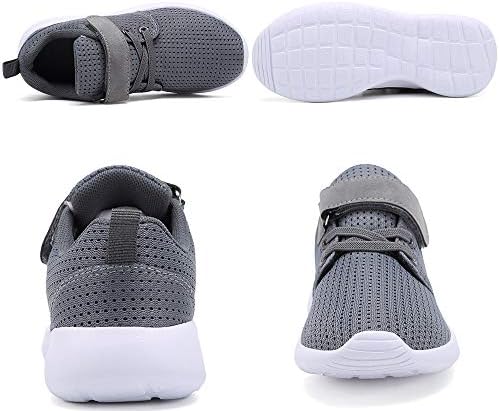 TOEDNNQI Boys Girls Sneakers Kids Lightweight Breathable Strap Athletic Running Shoes For Toddler/Little Kid/Big Kid