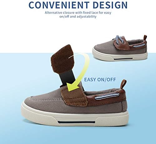 Tombik Toddler Boys & Girls Boat Shoes Kids Canvas Sneakers (Toddler/Little Kid)
