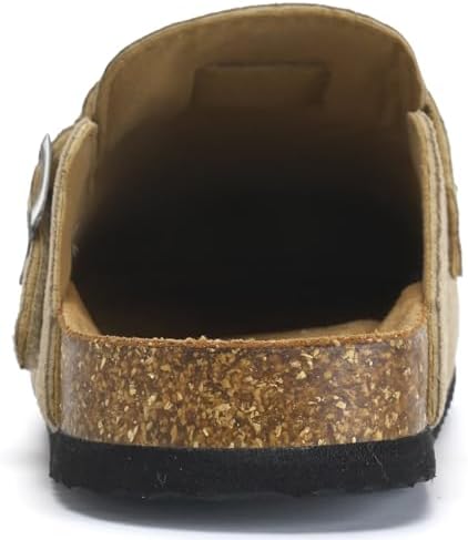 Torotto Kids Clogs Cork Footbed Slippers Arch Support Potato Shoes With Adjustable Buckle For Boys Girls