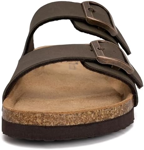 Torotto Kids Sandals Boys Girls Slide Summer Non-slip Cork Glitter Toddler Slippers With Adjustable Straps For Indoor & Outdoor