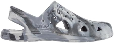 Totes Unisex-Child Everywear Lightweight Waterproof Contoured Splash And Play Clog Sandals With Strap