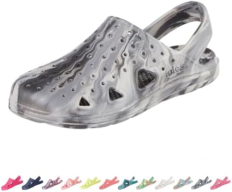 Totes Unisex-Child Everywear Lightweight Waterproof Contoured Splash and Play Clog Sandals with Strap