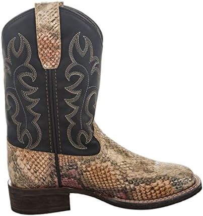 TuffRider Children's Black Snake In My Boot Western Leather Boots