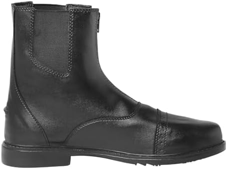 TuffRider Men’s Starter Front Zip Paddock Boots Durable Easy To Clean Water-Resistant Horse Riding Boots For Men