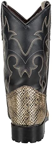 TuffRider Youth Black Snake In My Boot Western Leather Boots