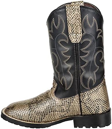 TuffRider Youth Black Snake In My Boot Western Leather Boots