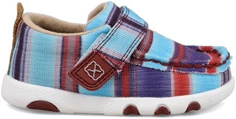 Twisted X Infant's Hooey Blue Multi Driving Moc (IHYC003)