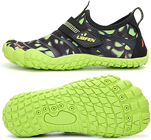 UBFEN Water Shoes for Kids Boys Girls Aqua Socks Barefoot Beach Sports Swim Pool Quick Dry Lightweight Toddler Little Big Kid