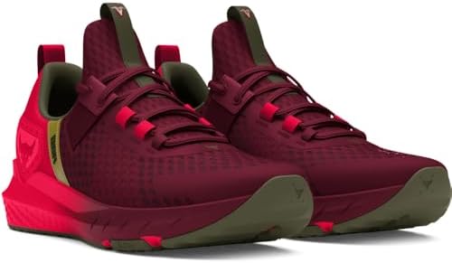 Under Armour Unisex-Adult Project Rock Red One Blood Sweat Respect 4 Sneaker