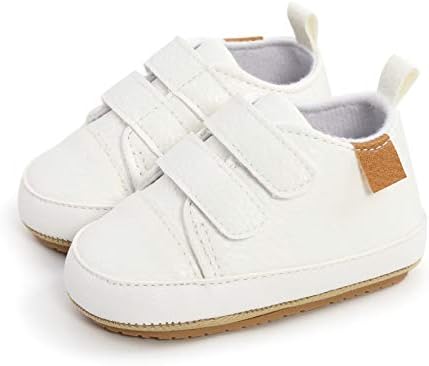 Unisex Baby Boys Girls High-Top Ankle Sneakers Soft Rubber Sole Infant Crib Shoes Toddler First Walkers