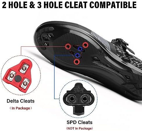 Unisex Cycling Shoes For Men Women Compatible With Peloton Bike Shoes With Delta Cleats For Road Biking Indoor Outdoor Pedal