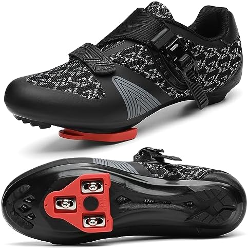 Unisex Cycling Shoes for Men Women Compatible with Peloton Bike Shoes with Delta Cleats for Road Biking Indoor Outdoor Pedal