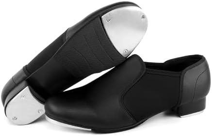 Unisex Tap Shoes PU Leather Slip On Dance Shoes For Women And Men