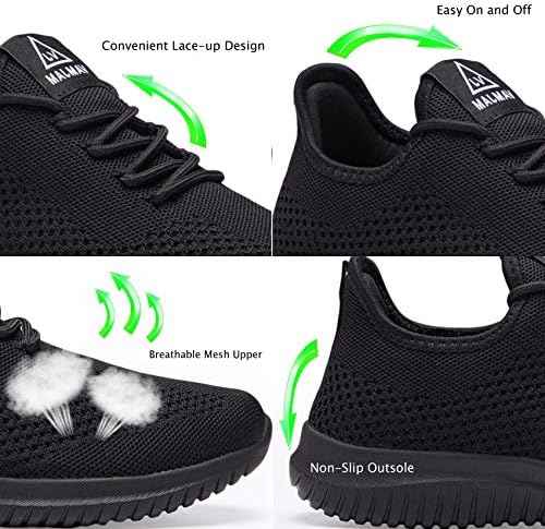 VAMJAM Men's Running Shoes Ultra Lightweight Breathable Walking Shoes Non Slip Athletic Fashion Sneakers Mesh Workout Casual Sports Shoes