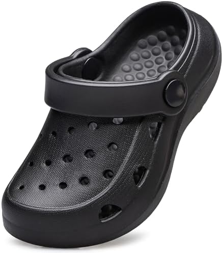 vibdiv Boys Girls Clogs Kids Garden Shoes Unisex Child Cartoon Slides Sandals Beach Slipper Indoor Outdoor(Toddler/Little Kids/Big Kids)