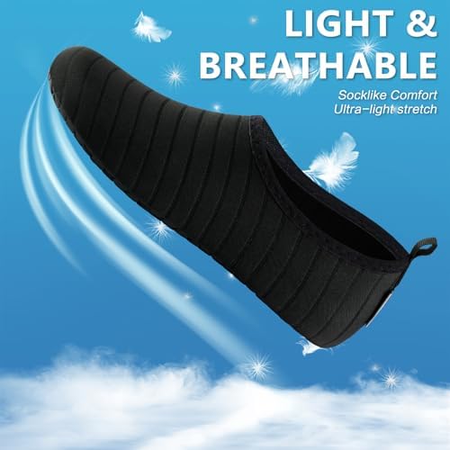 VIFUUR Water Sports Shoes Barefoot Quick-Dry Aqua Yoga Socks Slip-on For Men Women