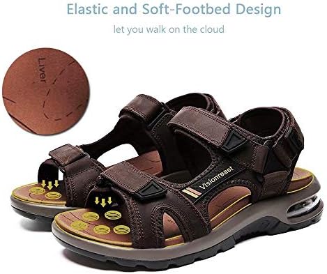 Visionreast Mens Athletic Sandals Open Toe Hiking Outdoor Non-slip Sandals Air Cushion Sport Casual Beach Sandals