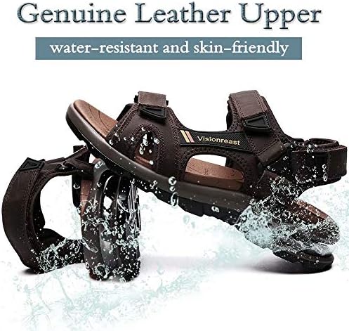 Visionreast Mens Athletic Sandals Open Toe Hiking Outdoor Non-slip Sandals Air Cushion Sport Casual Beach Sandals