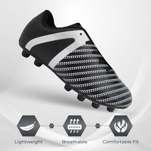 Vizari USA Impact Soccer Cleats For Kids – Youth Firm Ground Football Shoes Breathable Design For Toddler Little Kid & Big Kid Players