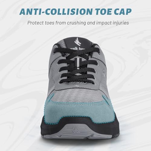 Walking Shoes For Men With Arch Support - Orthopedic Comfortable Sneakers For Plantar Fasciitis - Breathable Non Slip Shoes For Flat Feet & Pain Relief
