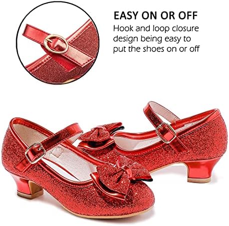 Walofou Flower Girls Wedding Party Heel Princess Shoes Flats For Kid Toddler