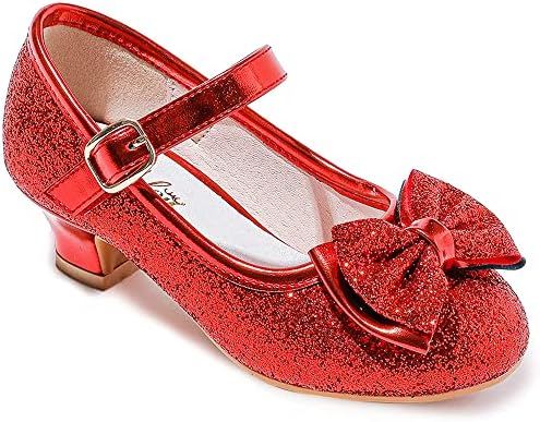 Walofou Flower Girls Wedding Party Heel Princess Shoes Flats for Kid Toddler