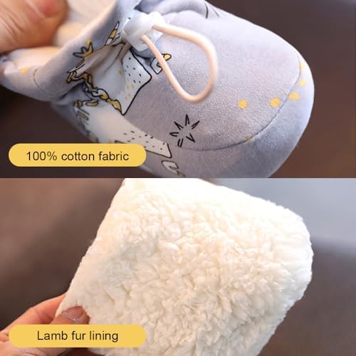 Warm Fur Baby Boots 2024 New Warm Cozy Fleece Baby Booties Winter Snow Anti-Slip Soft Sole Warm Sock Shoes