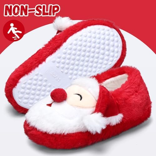 WateLves Kids Slippers Full Wrapped Toddler Slippers Boys Girls Comfortable Winter House Shoes(Toddler/Little Kid/Big Kid)