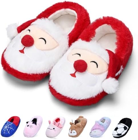 WateLves Kids Slippers Full Wrapped Toddler Slippers Boys Girls Comfortable Winter House Shoes(Toddler/Little Kid/Big Kid)