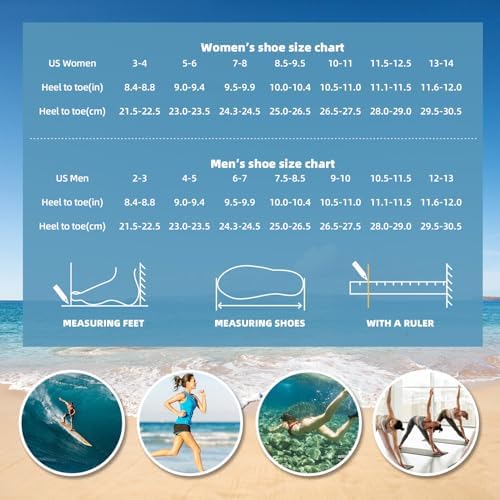 Water Shoes For Women Men Quick-Dry Aqua Socks Swim Beach Barefoot Yoga Exercise Wear Sport Accessories Pool Camping Must Haves Adult Youth Size