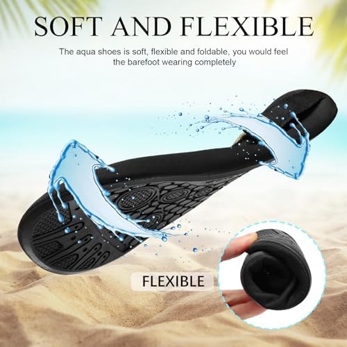 Water Shoes For Women Men Slip-on Barefoot Aqua Yoga Socks For Swim Pool Beach Surf River